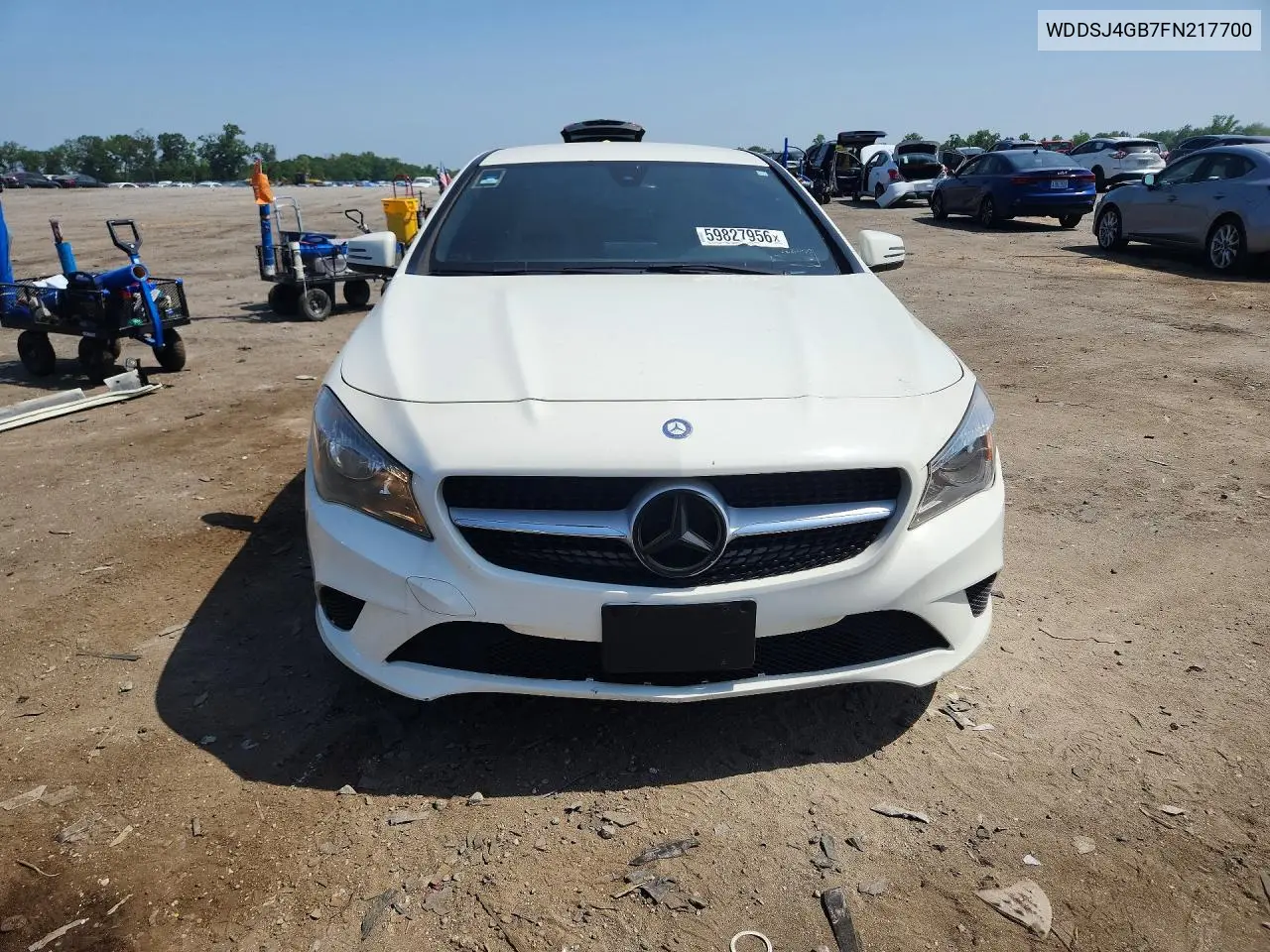 2015 Mercedes-Benz Cla 250 4Matic VIN: WDDSJ4GB7FN217700 Lot: 59827956