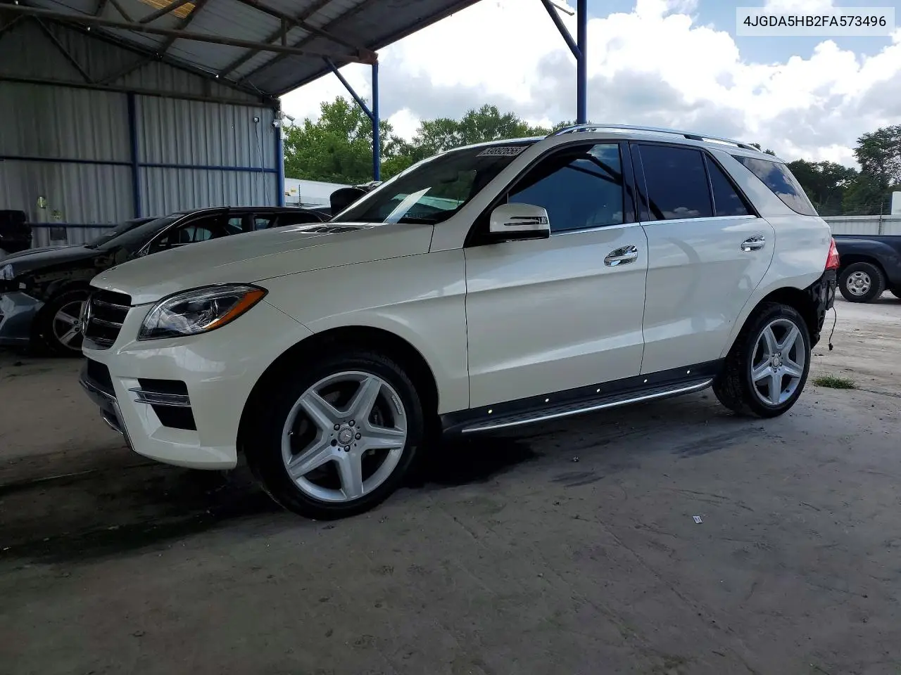 2015 Mercedes-Benz Ml 350 4Matic VIN: 4JGDA5HB2FA573496 Lot: 59892656