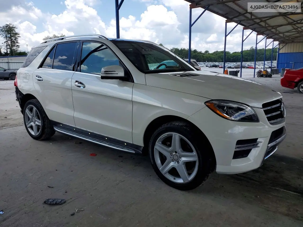 2015 Mercedes-Benz Ml 350 4Matic VIN: 4JGDA5HB2FA573496 Lot: 59892656