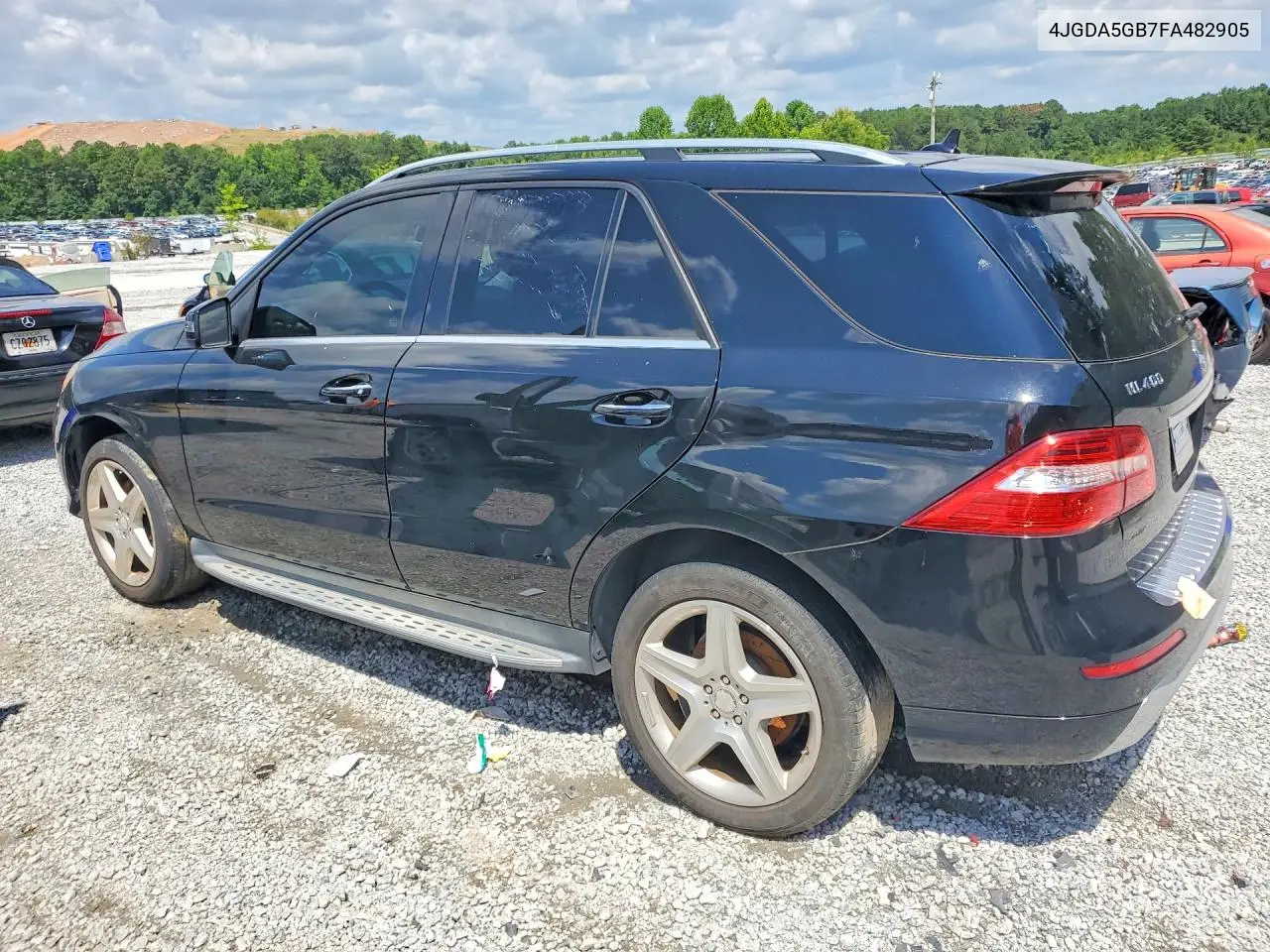 2015 Mercedes-Benz Ml 400 4Matic VIN: 4JGDA5GB7FA482905 Lot: 59911406