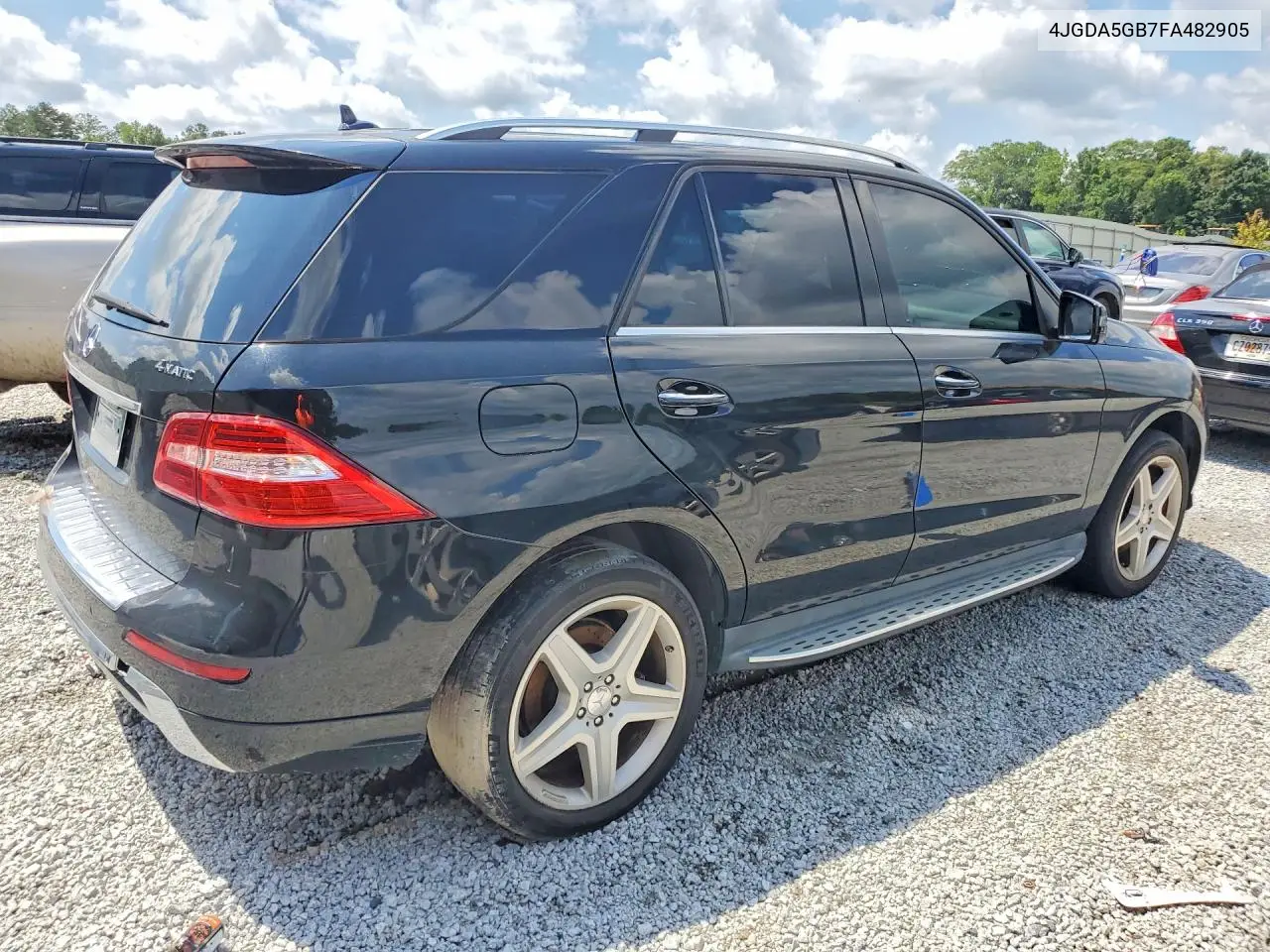 2015 Mercedes-Benz Ml 400 4Matic VIN: 4JGDA5GB7FA482905 Lot: 59911406