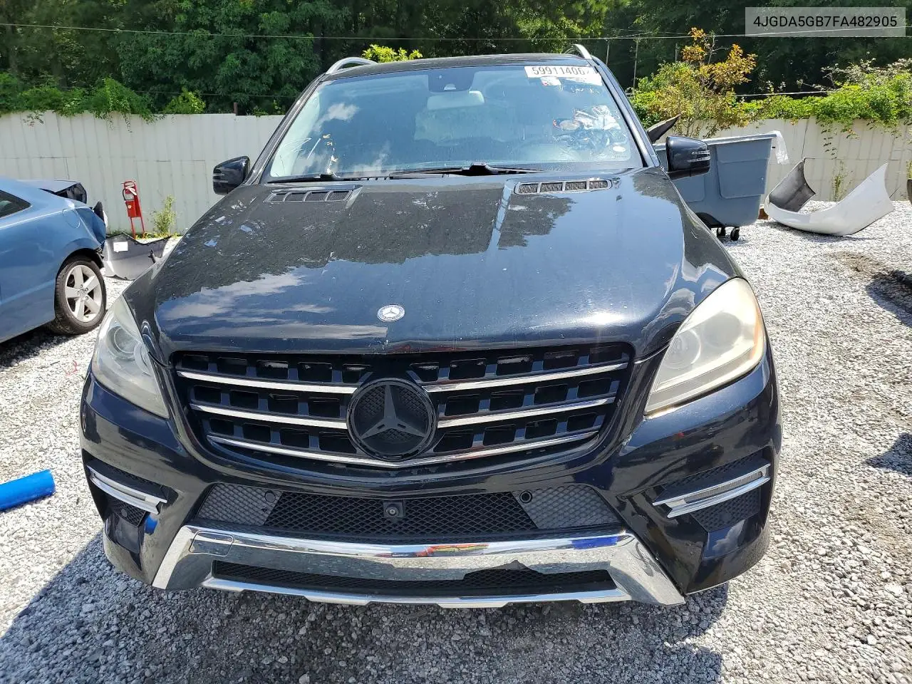 2015 Mercedes-Benz Ml 400 4Matic VIN: 4JGDA5GB7FA482905 Lot: 59911406
