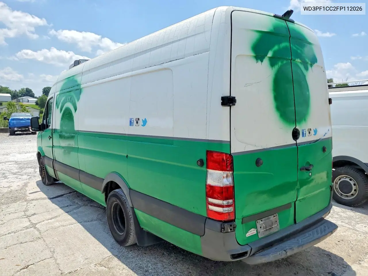 2015 Mercedes-Benz Sprinter 3500 Refrigerated Delivery Van VIN: WD3PF1CC2FP112026 Lot: 59997306