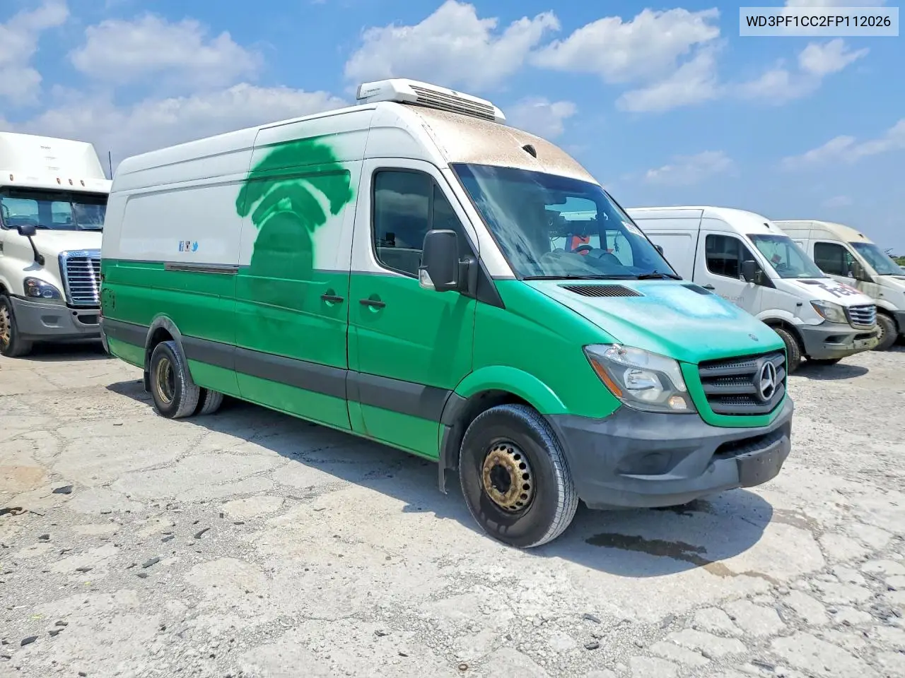 2015 Mercedes-Benz Sprinter 3500 Refrigerated Delivery Van VIN: WD3PF1CC2FP112026 Lot: 59997306