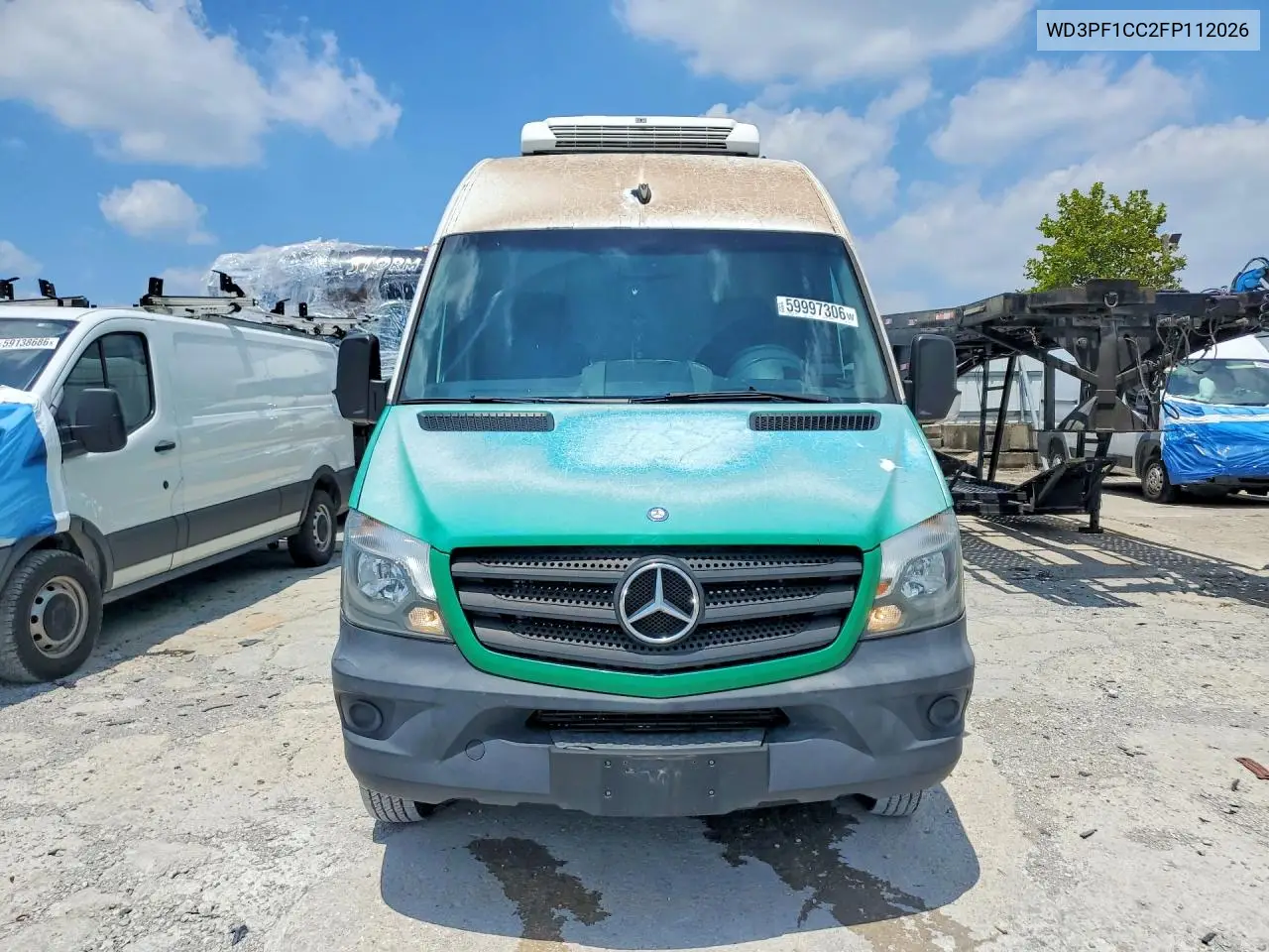 2015 Mercedes-Benz Sprinter 3500 Refrigerated Delivery Van VIN: WD3PF1CC2FP112026 Lot: 59997306