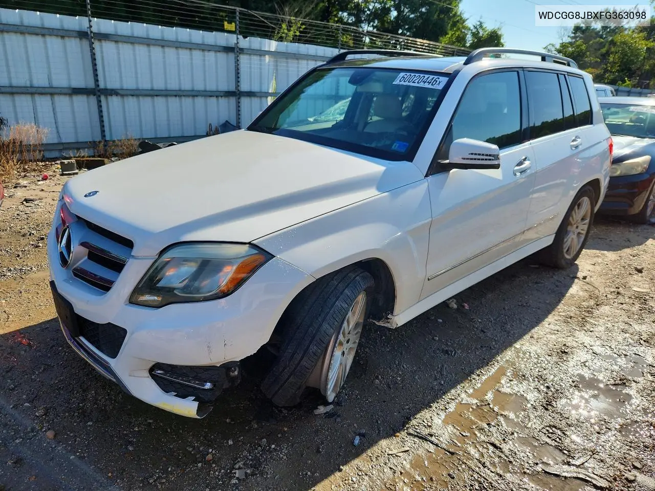 2015 Mercedes-Benz Glk 350 4Matic VIN: WDCGG8JBXFG363098 Lot: 60020446