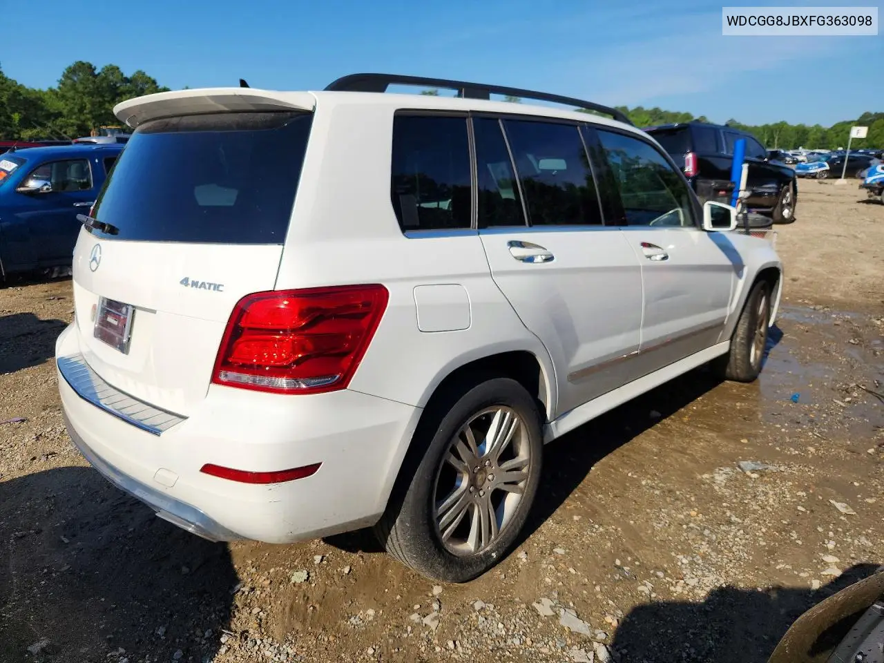 2015 Mercedes-Benz Glk 350 4Matic VIN: WDCGG8JBXFG363098 Lot: 60020446
