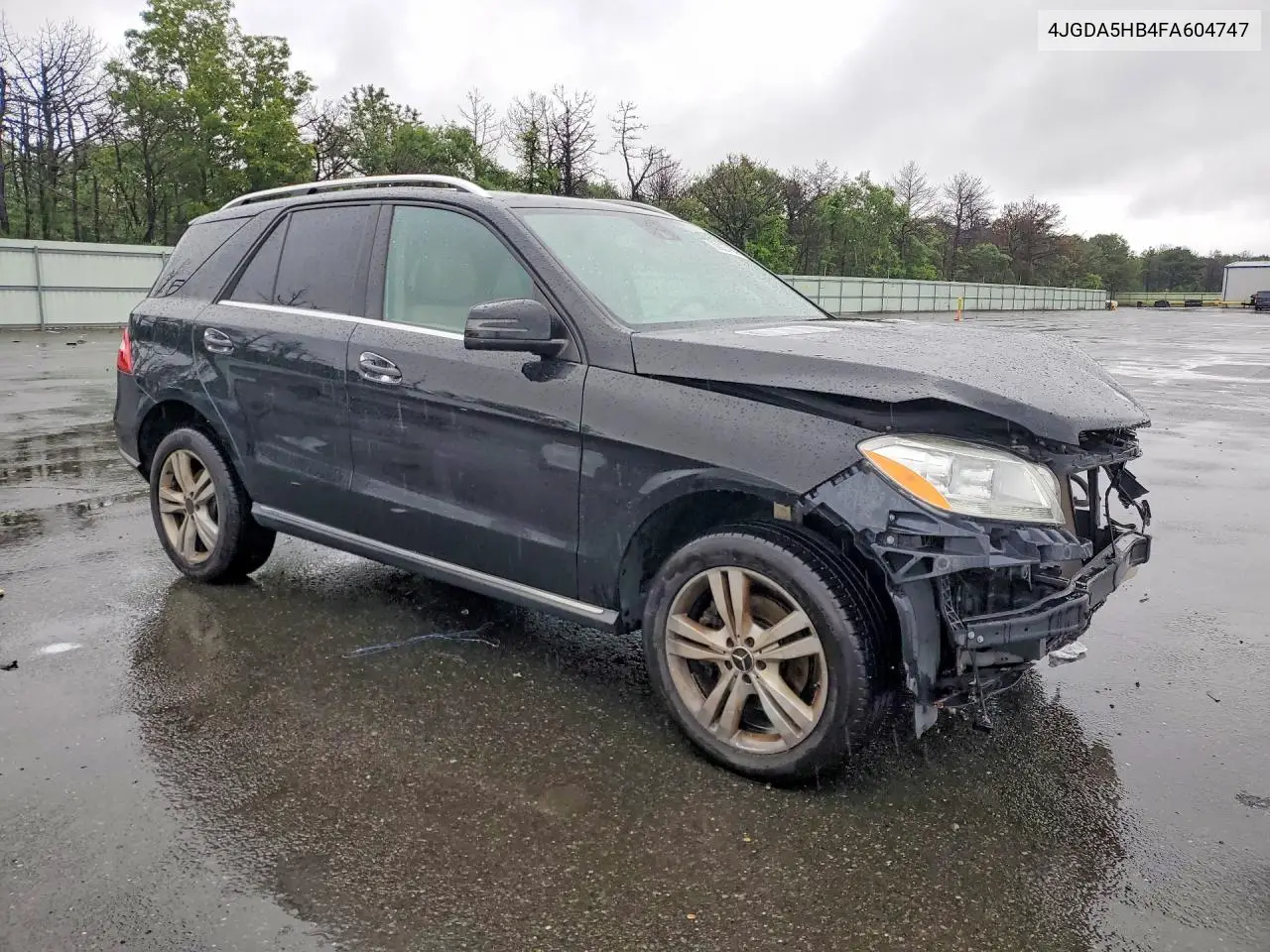 2015 Mercedes-Benz Ml 350 4Matic VIN: 4JGDA5HB4FA604747 Lot: 60037156