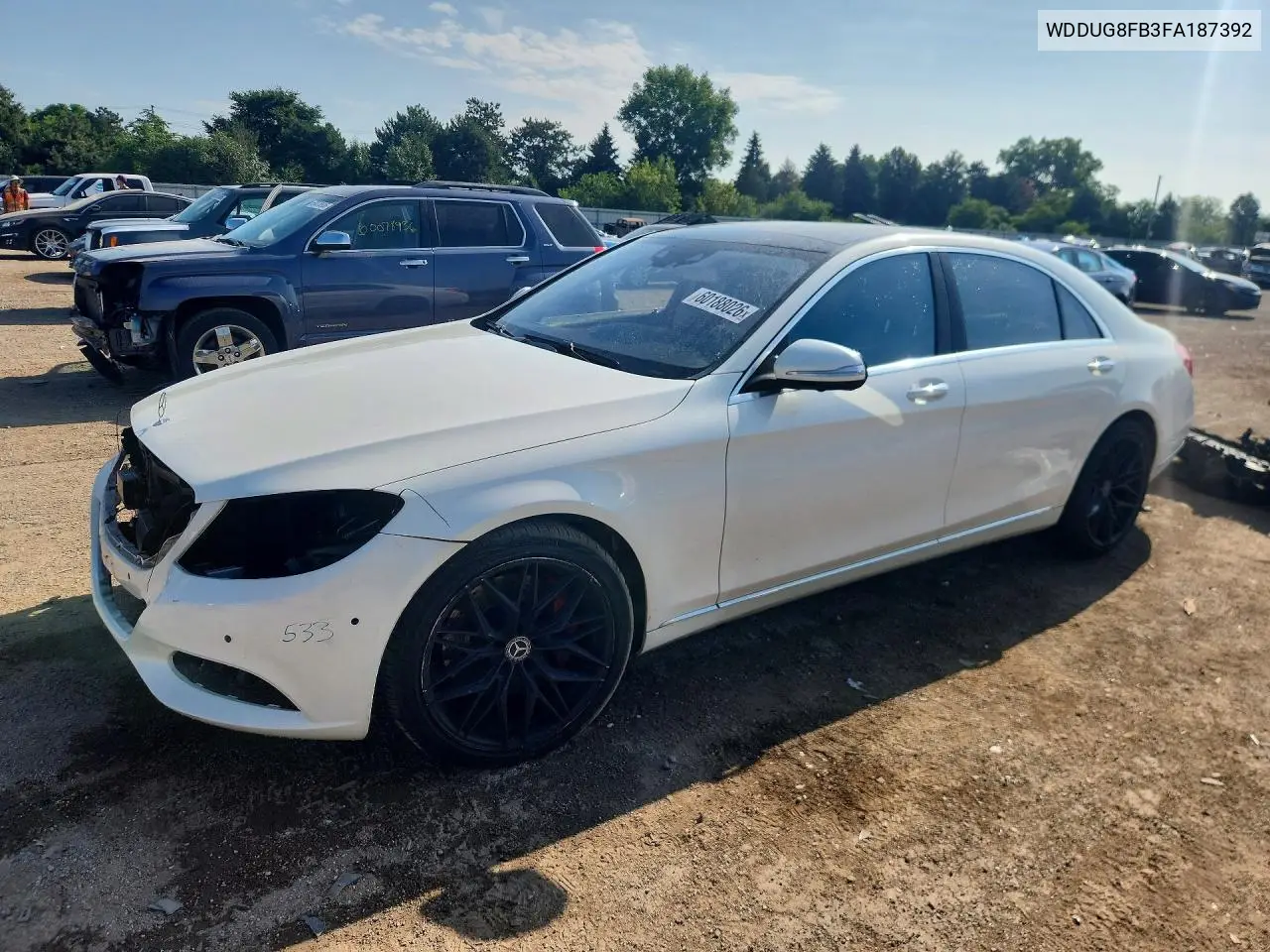 2015 Mercedes-Benz S 550 4Matic VIN: WDDUG8FB3FA187392 Lot: 60188026