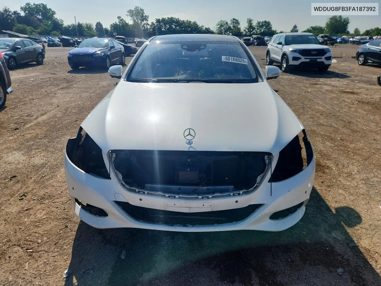 2015 Mercedes-Benz S 550 4Matic VIN: WDDUG8FB3FA187392 Lot: 60188026
