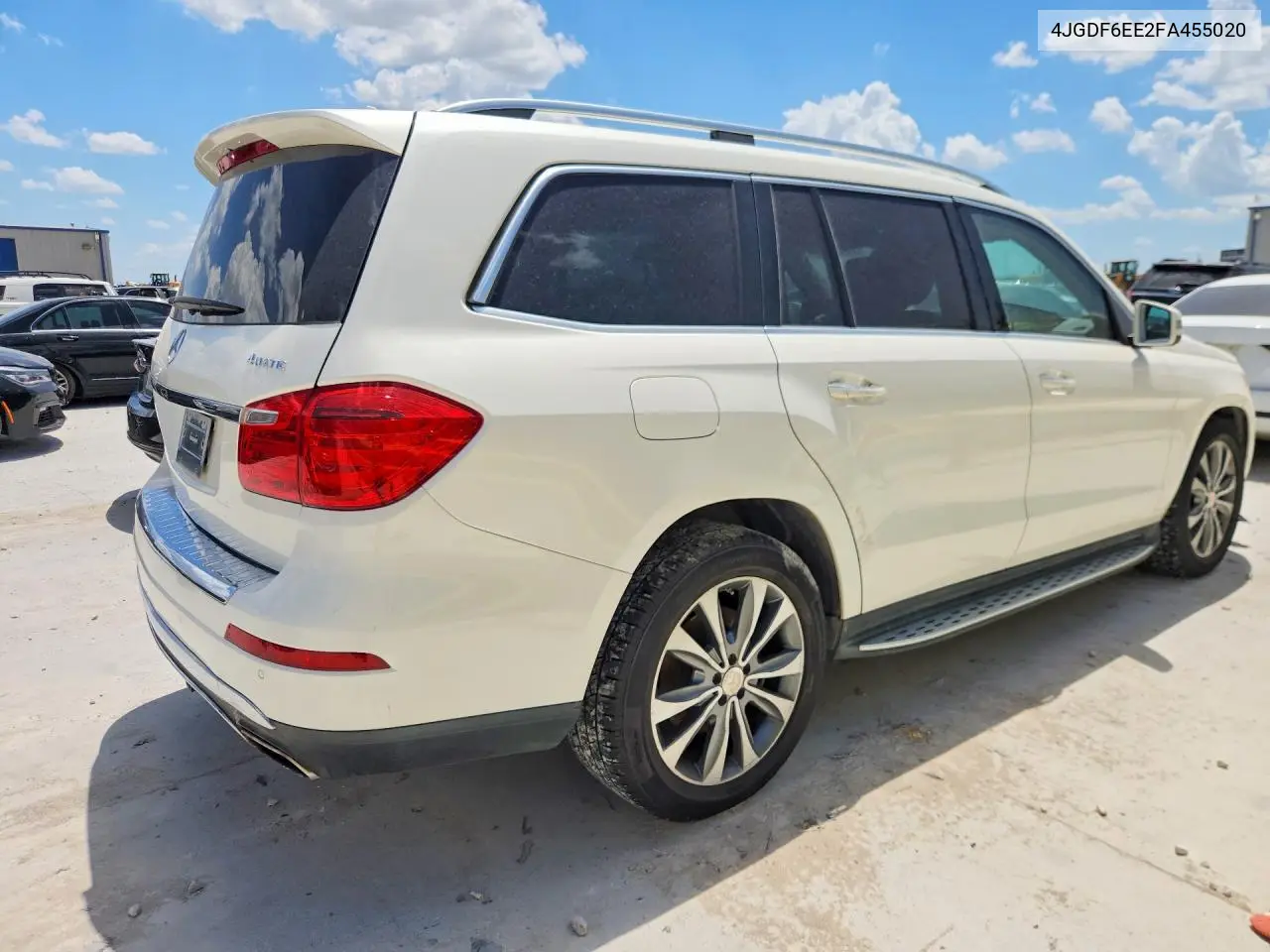 2015 Mercedes-Benz Gl 450 4Matic VIN: 4JGDF6EE2FA455020 Lot: 60425876