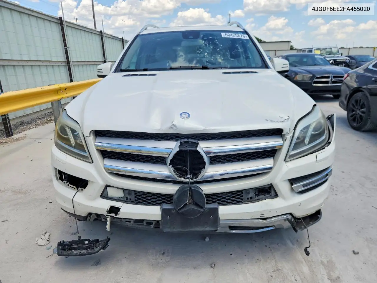 2015 Mercedes-Benz Gl 450 4Matic VIN: 4JGDF6EE2FA455020 Lot: 60425876