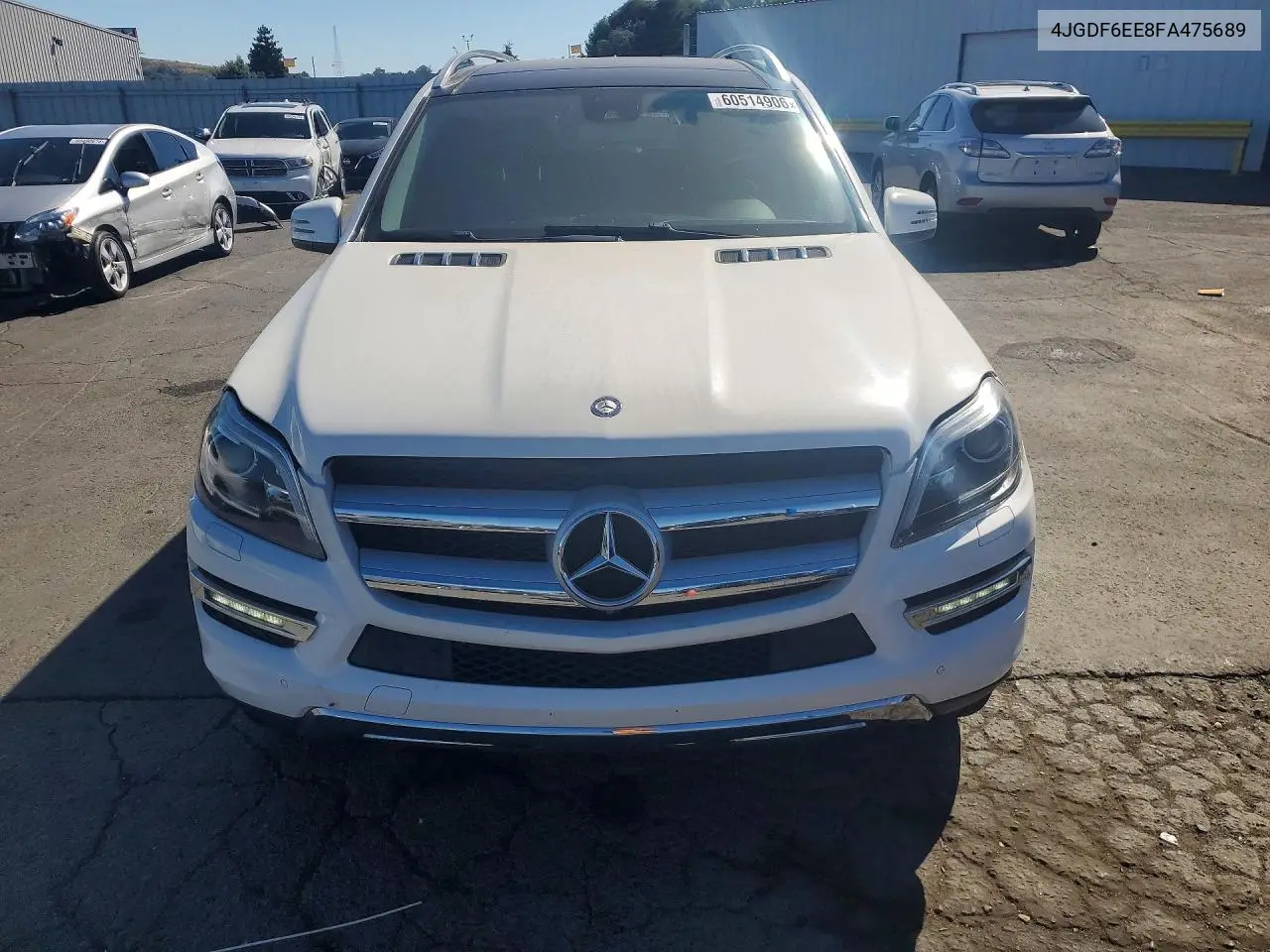 2015 Mercedes-Benz Gl 450 4Matic VIN: 4JGDF6EE8FA475689 Lot: 60514906