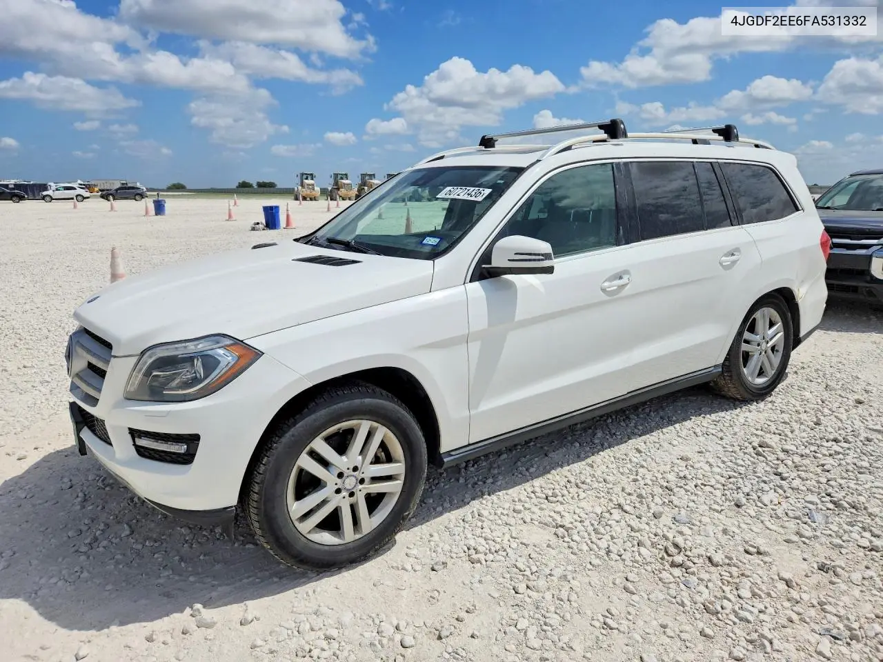 2015 Mercedes-Benz Gl 350 Bluetec VIN: 4JGDF2EE6FA531332 Lot: 60721436
