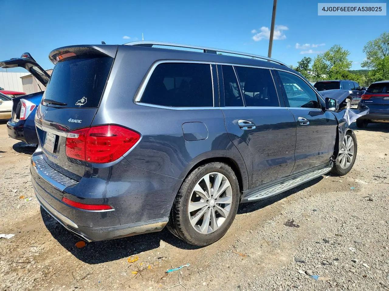 2015 Mercedes-Benz Gl 450 4Matic VIN: 4JGDF6EE0FA538025 Lot: 61017806