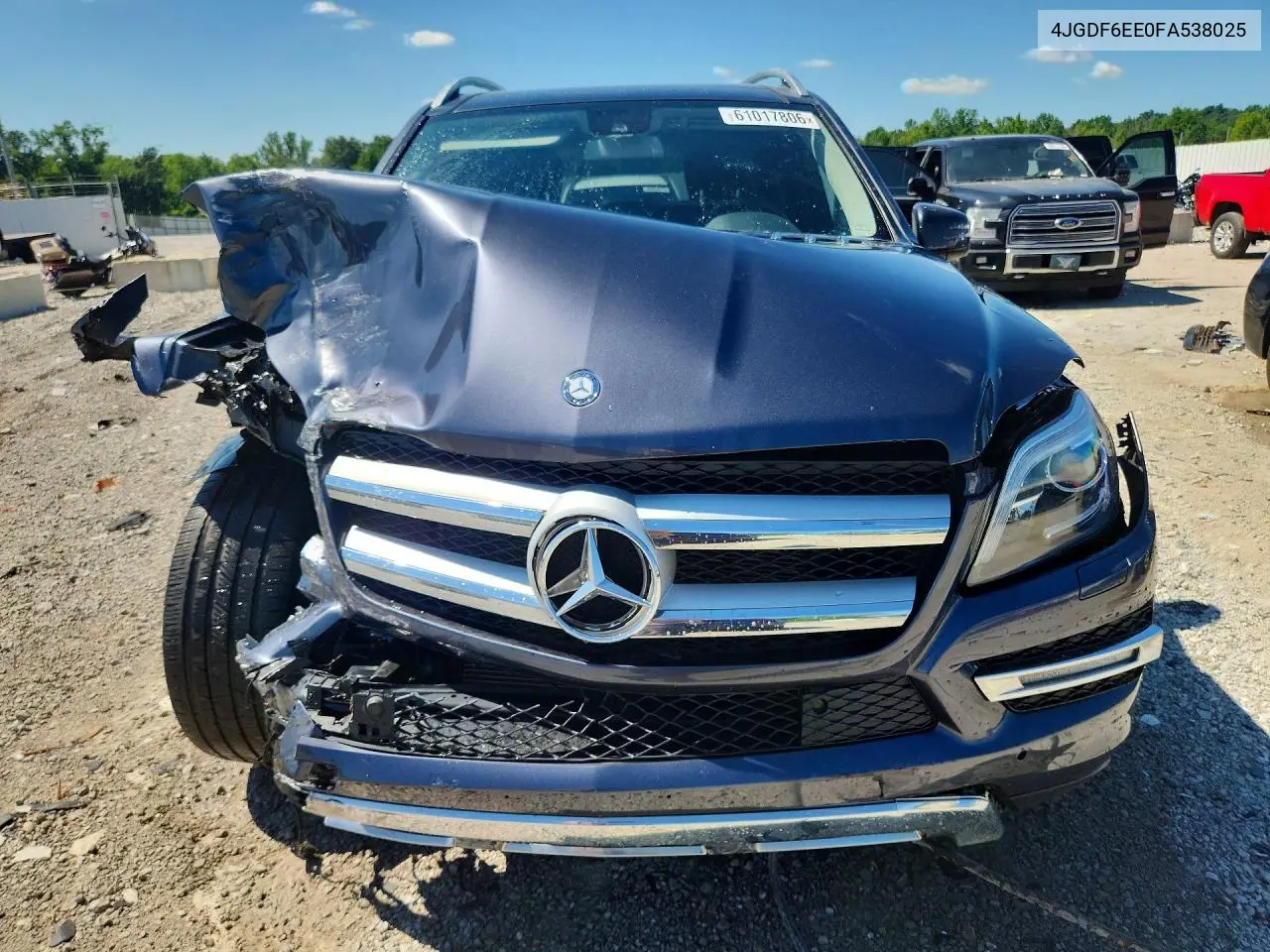 2015 Mercedes-Benz Gl 450 4Matic VIN: 4JGDF6EE0FA538025 Lot: 61017806