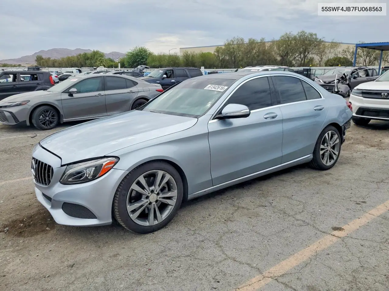 2015 Mercedes-Benz C 300 VIN: 55SWF4JB7FU068563 Lot: 61342616