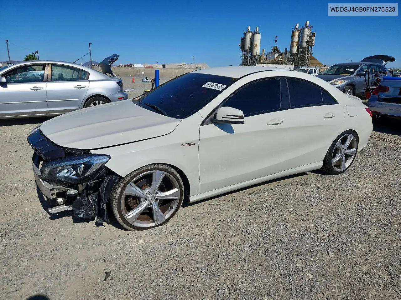 2015 Mercedes-Benz Cla 250 4Matic VIN: WDDSJ4GB0FN270528 Lot: 61399576