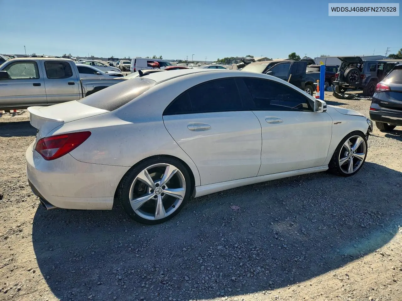 2015 Mercedes-Benz Cla 250 4Matic VIN: WDDSJ4GB0FN270528 Lot: 61399576