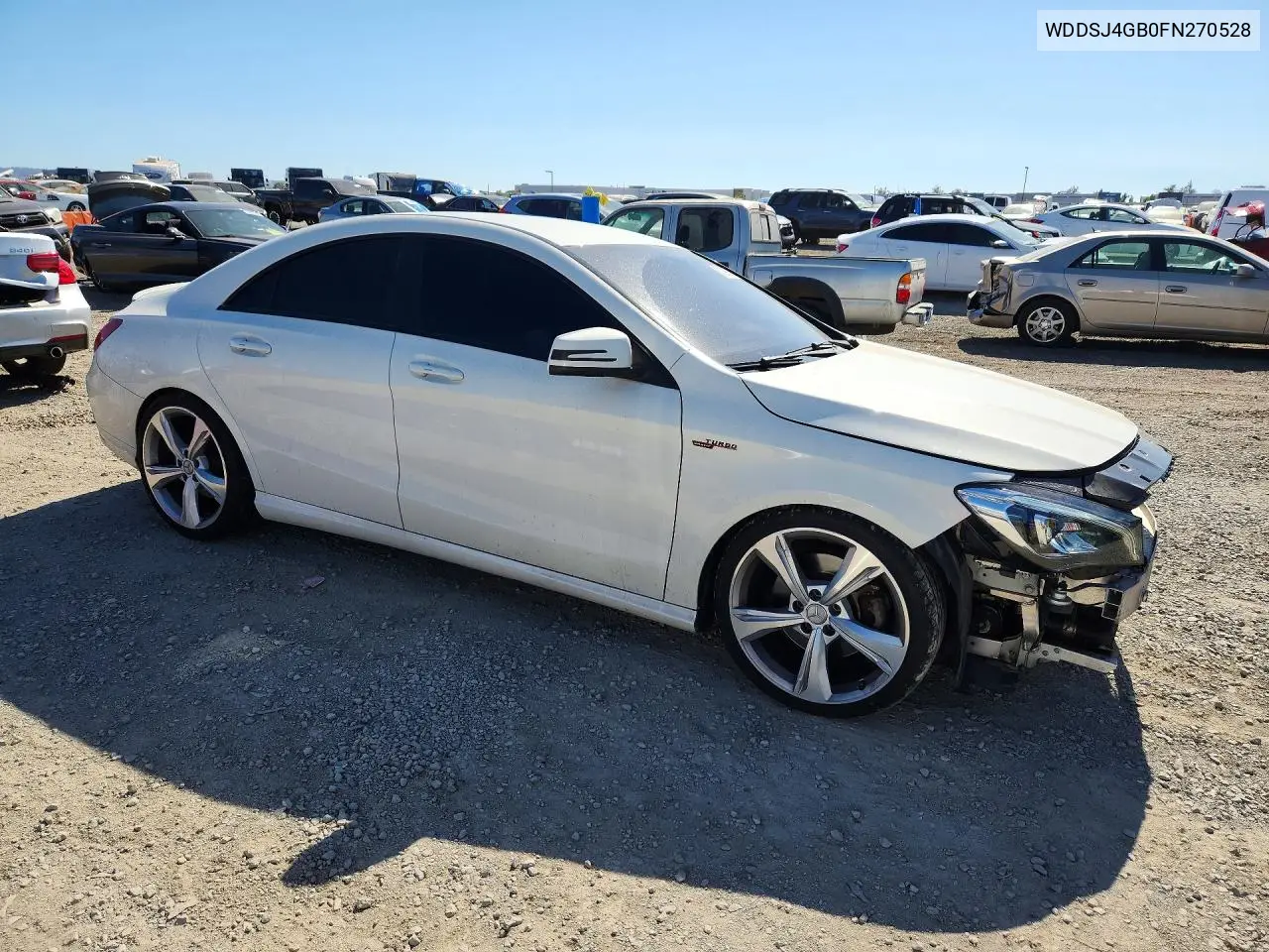 2015 Mercedes-Benz Cla 250 4Matic VIN: WDDSJ4GB0FN270528 Lot: 61399576