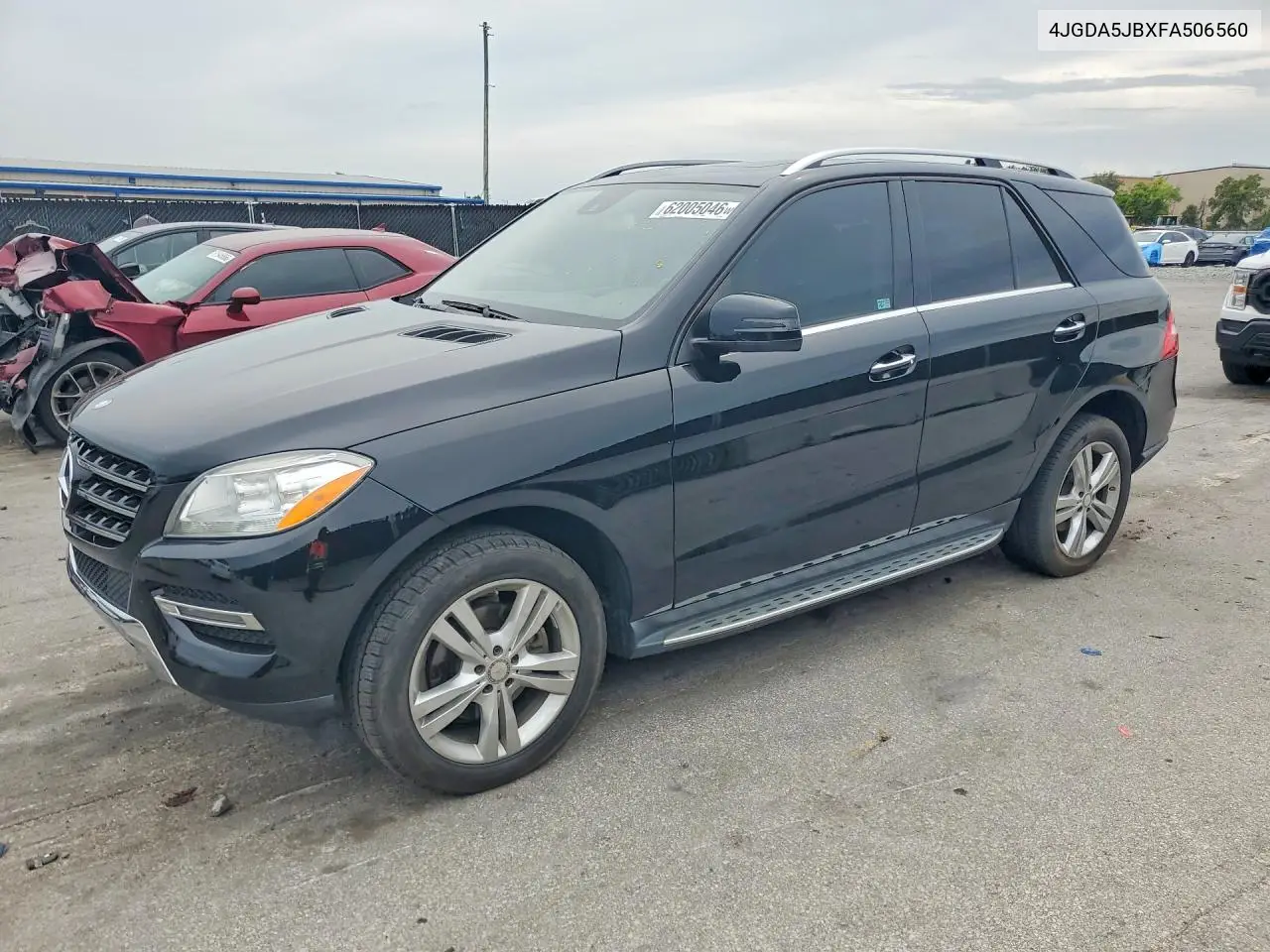 2015 Mercedes-Benz Ml 350 VIN: 4JGDA5JBXFA506560 Lot: 62005046