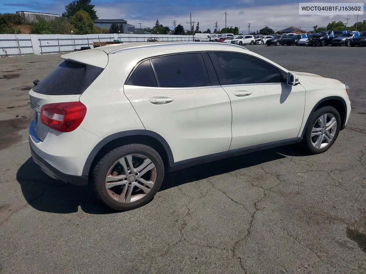 2015 Mercedes-Benz Gla 250 4Matic VIN: WDCTG4GB1FJ163602 Lot: 62340876