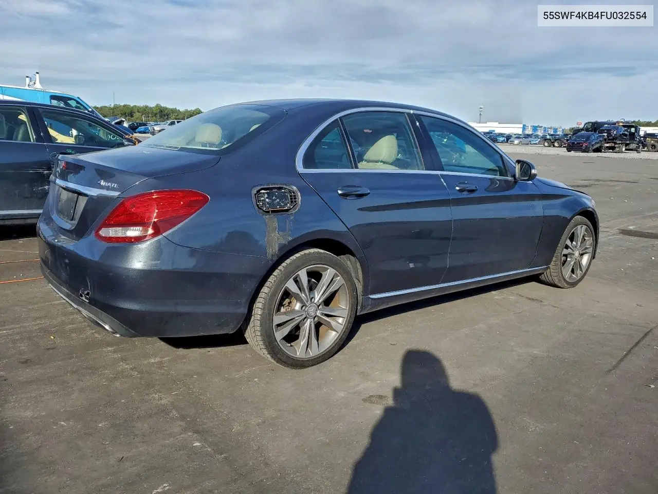 55SWF4KB4FU032554 2015 Mercedes-Benz C 300 4Matic