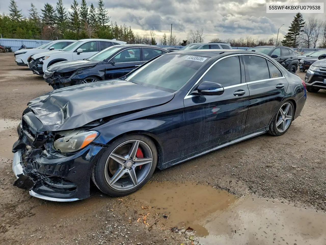 55SWF4KBXFU079538 2015 Mercedes-Benz C 300 4Matic