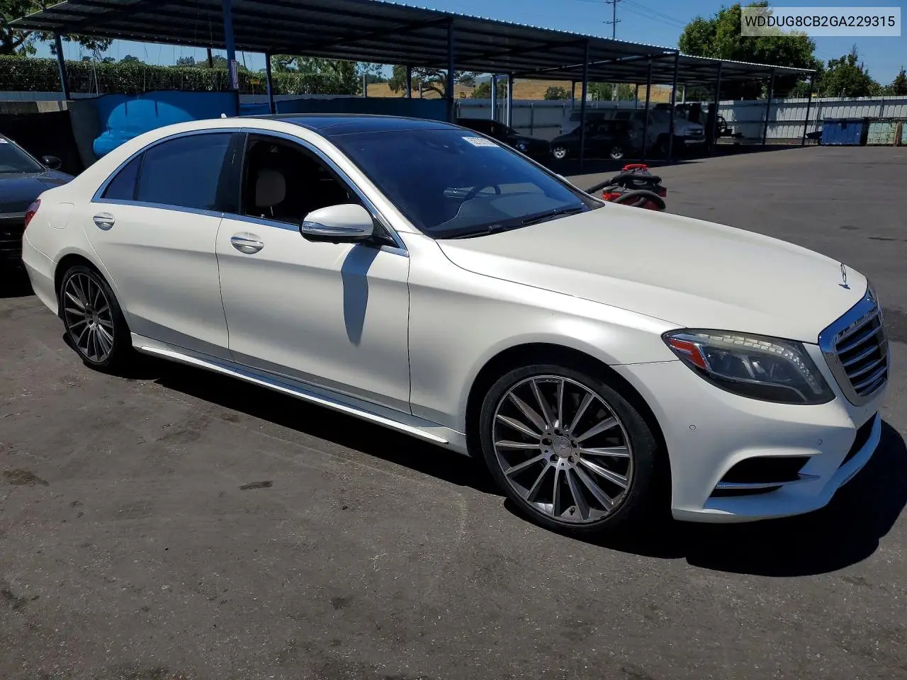 2016 Mercedes-Benz S 550 VIN: WDDUG8CB2GA229315 Lot: 52723126