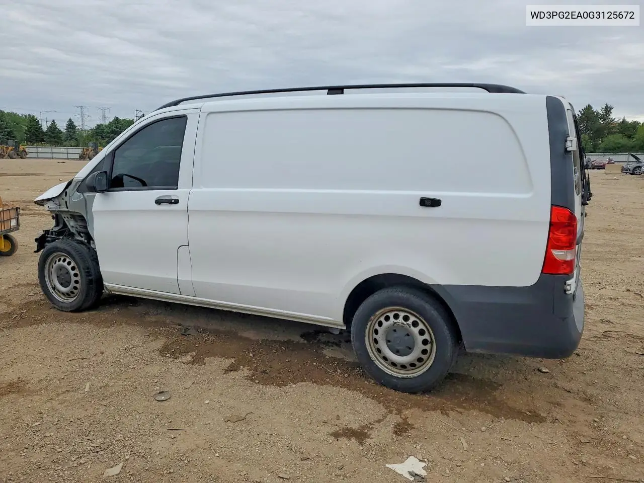 2016 Mercedes-Benz Metris VIN: WD3PG2EA0G3125672 Lot: 53994086