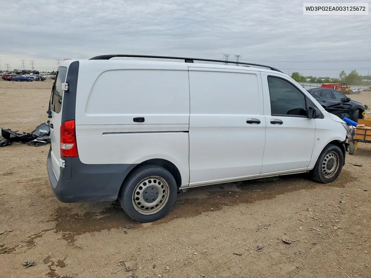 2016 Mercedes-Benz Metris VIN: WD3PG2EA0G3125672 Lot: 53994086