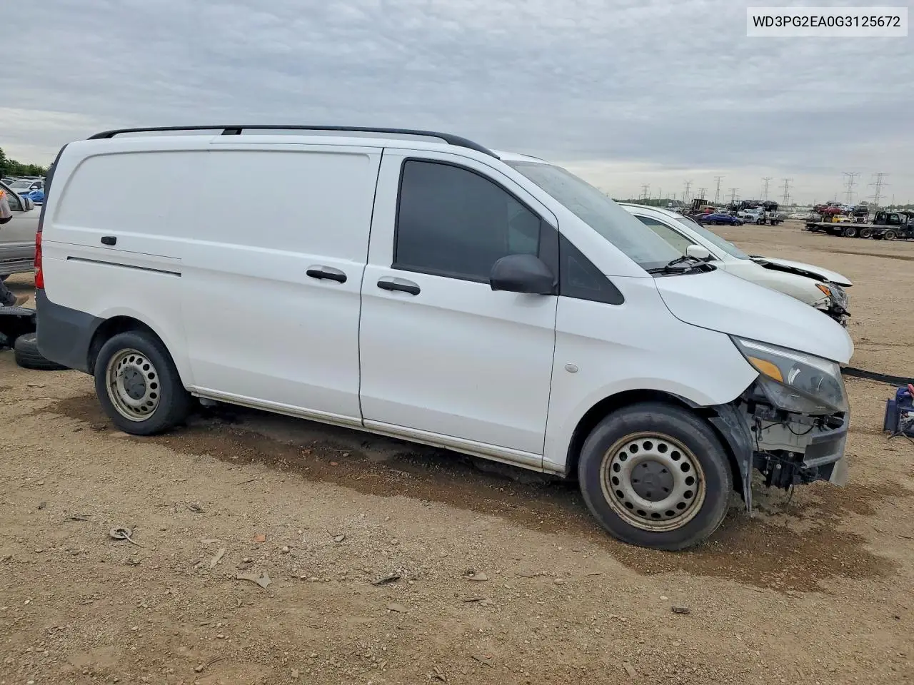 2016 Mercedes-Benz Metris VIN: WD3PG2EA0G3125672 Lot: 53994086