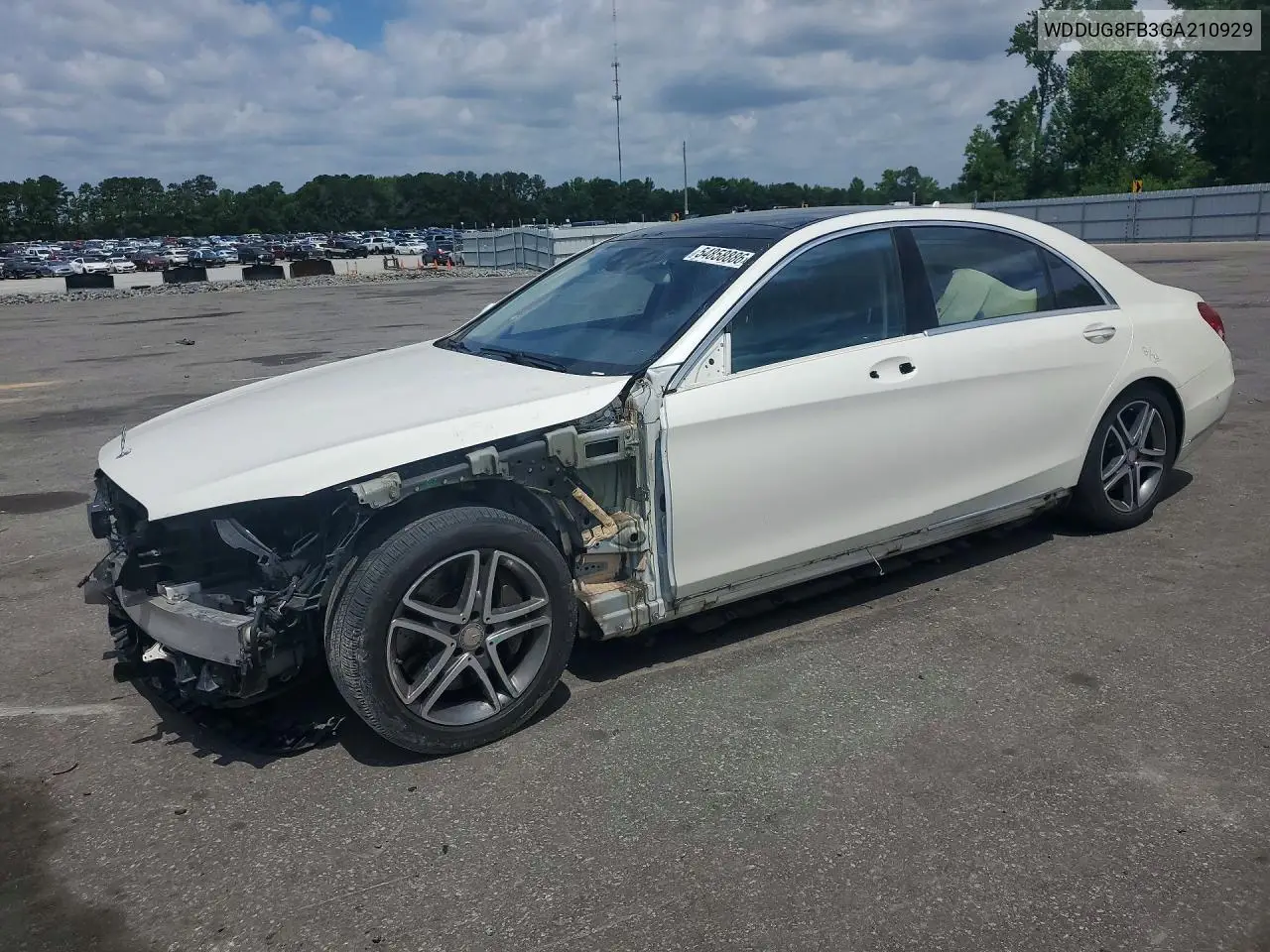 2016 Mercedes-Benz S 550 4Matic VIN: WDDUG8FB3GA210929 Lot: 54858886
