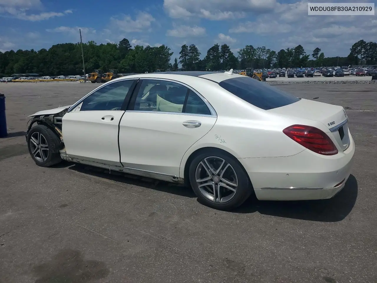 2016 Mercedes-Benz S 550 4Matic VIN: WDDUG8FB3GA210929 Lot: 54858886