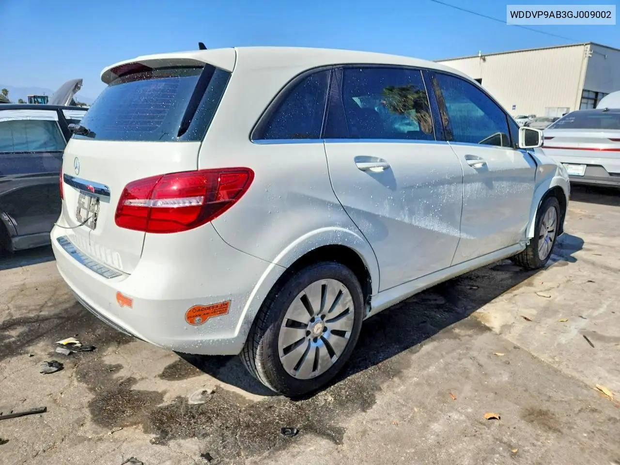 2016 Mercedes-Benz B 250E VIN: WDDVP9AB3GJ009002 Lot: 55671206