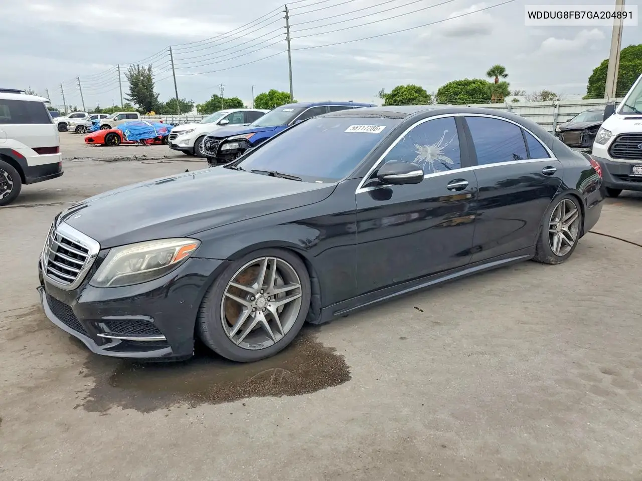 2016 Mercedes-Benz S 550 4Matic VIN: WDDUG8FB7GA204891 Lot: 56117286