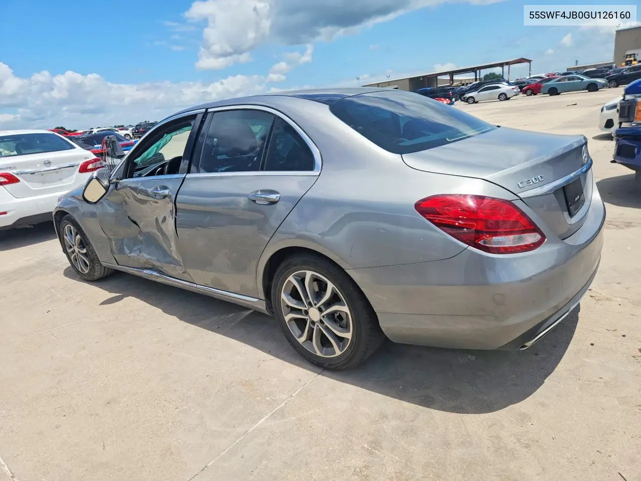 2016 Mercedes-Benz C 300 VIN: 55SWF4JB0GU126160 Lot: 56658476