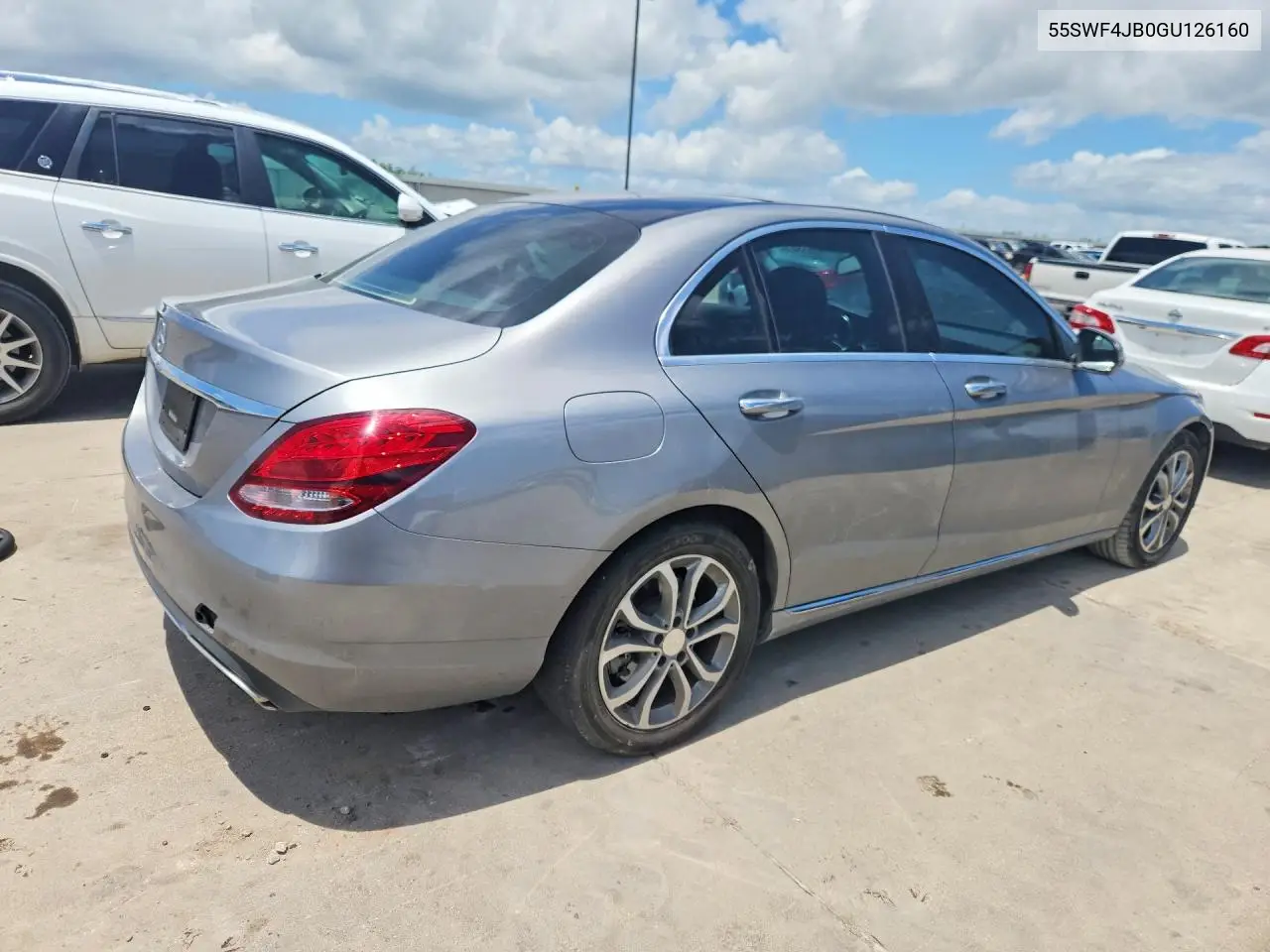 2016 Mercedes-Benz C 300 VIN: 55SWF4JB0GU126160 Lot: 56658476