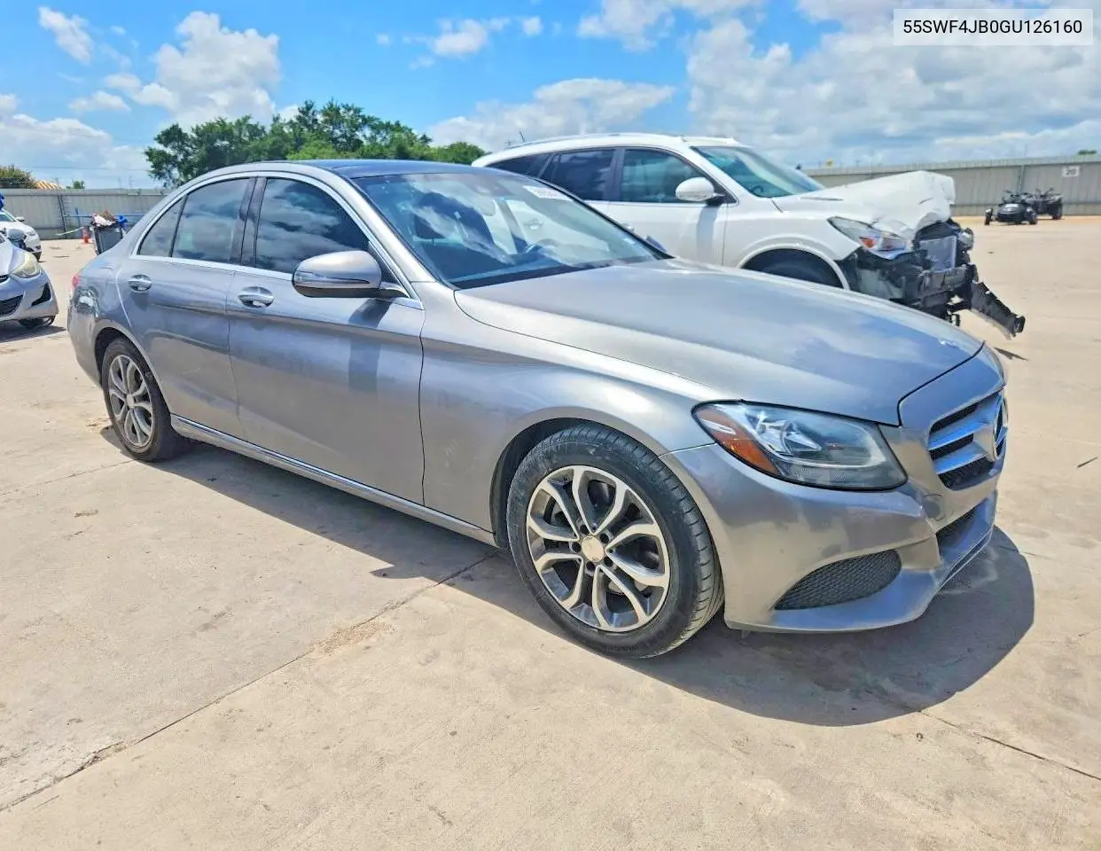 2016 Mercedes-Benz C 300 VIN: 55SWF4JB0GU126160 Lot: 56658476