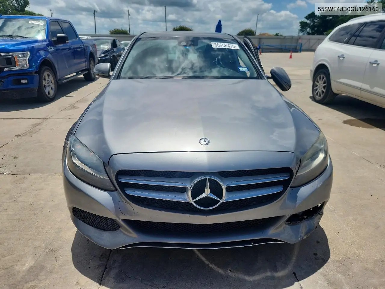 2016 Mercedes-Benz C 300 VIN: 55SWF4JB0GU126160 Lot: 56658476