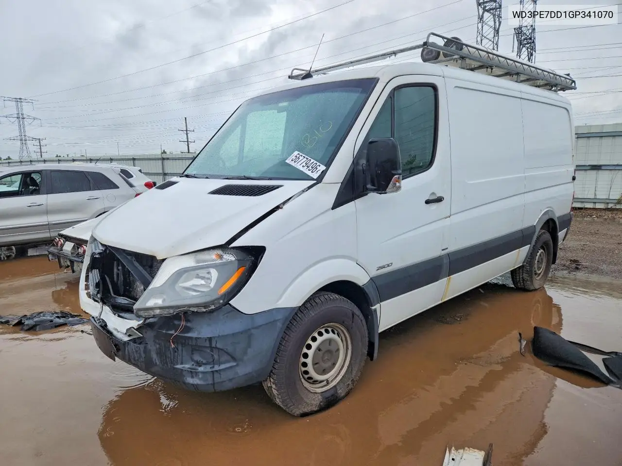 2016 Mercedes-Benz Sprinter 2500 VIN: WD3PE7DD1GP341070 Lot: 56779496
