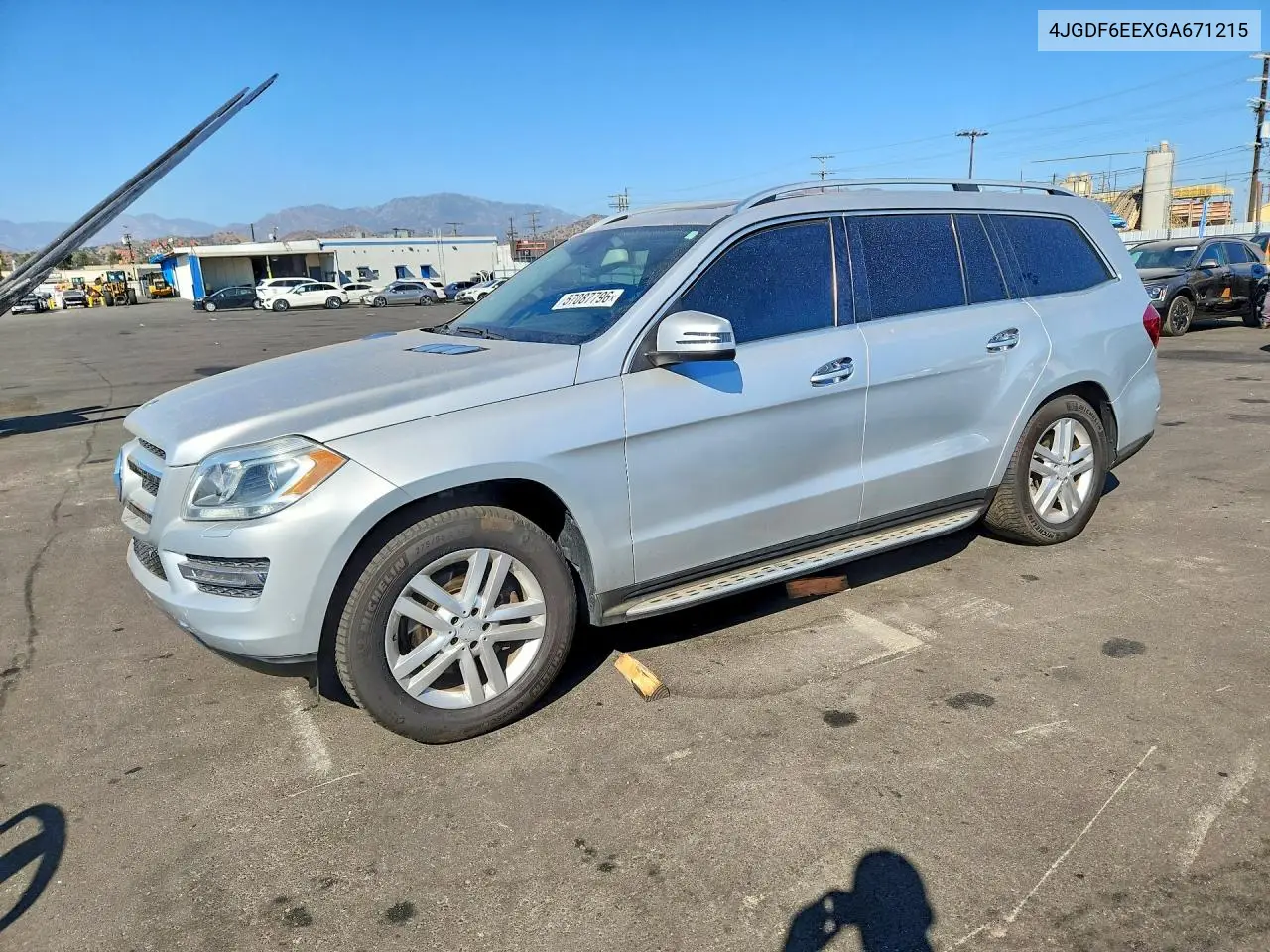 2016 Mercedes-Benz Gl 450 4Matic VIN: 4JGDF6EEXGA671215 Lot: 57087796