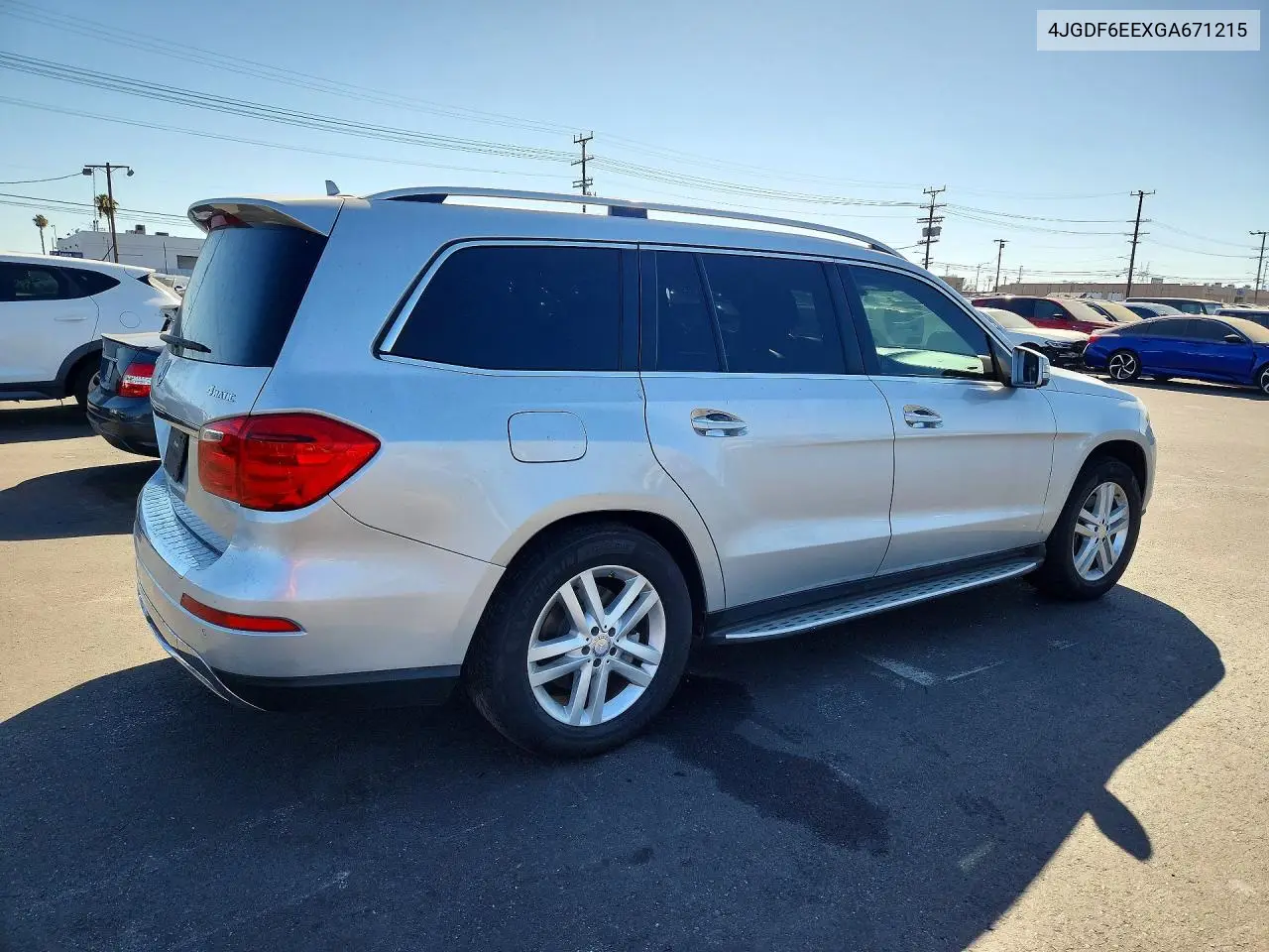 2016 Mercedes-Benz Gl 450 4Matic VIN: 4JGDF6EEXGA671215 Lot: 57087796
