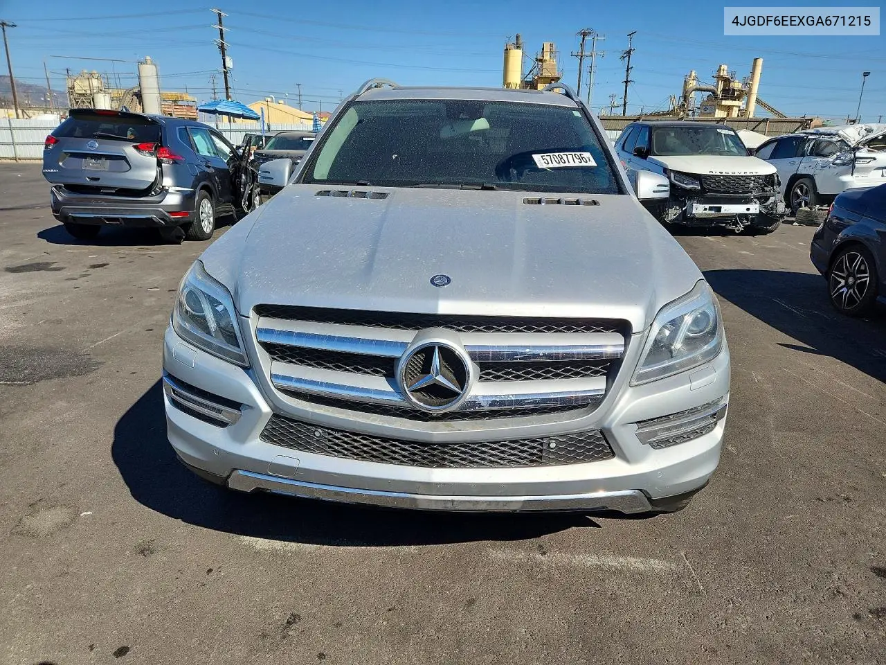 2016 Mercedes-Benz Gl 450 4Matic VIN: 4JGDF6EEXGA671215 Lot: 57087796