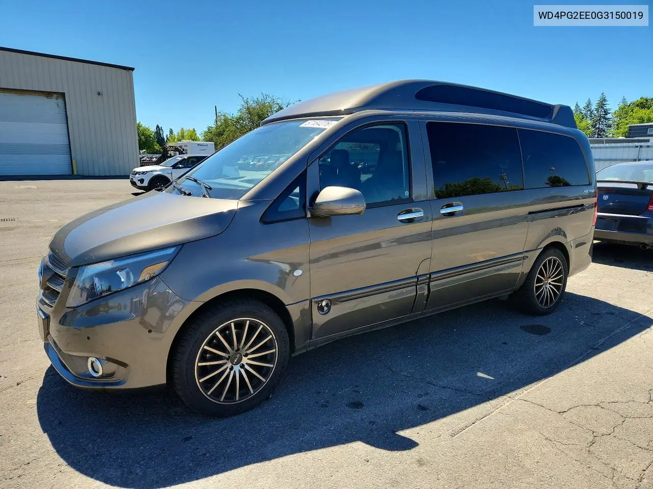 2016 Mercedes-Benz Metris VIN: WD4PG2EE0G3150019 Lot: 57164276