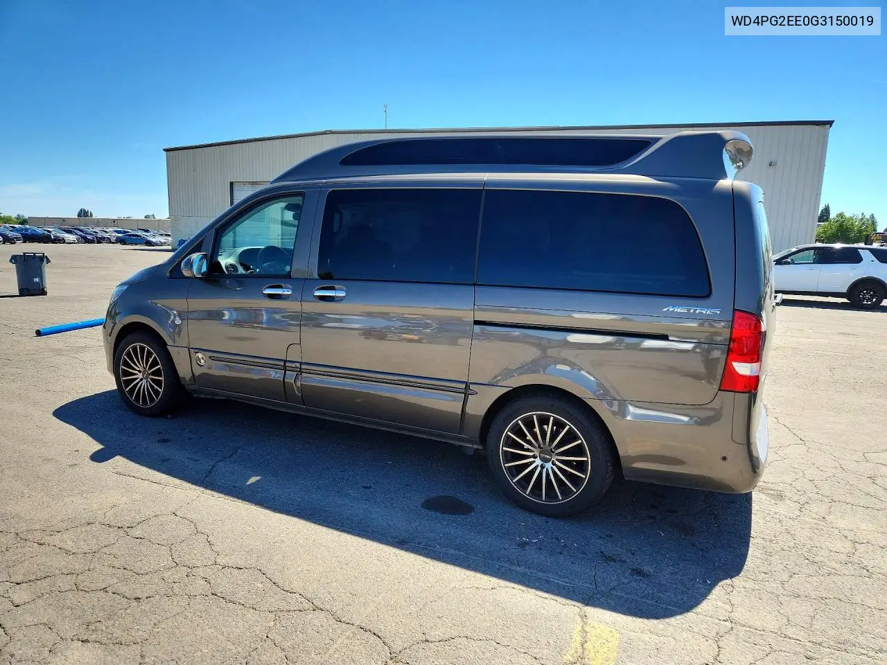 2016 Mercedes-Benz Metris VIN: WD4PG2EE0G3150019 Lot: 57164276