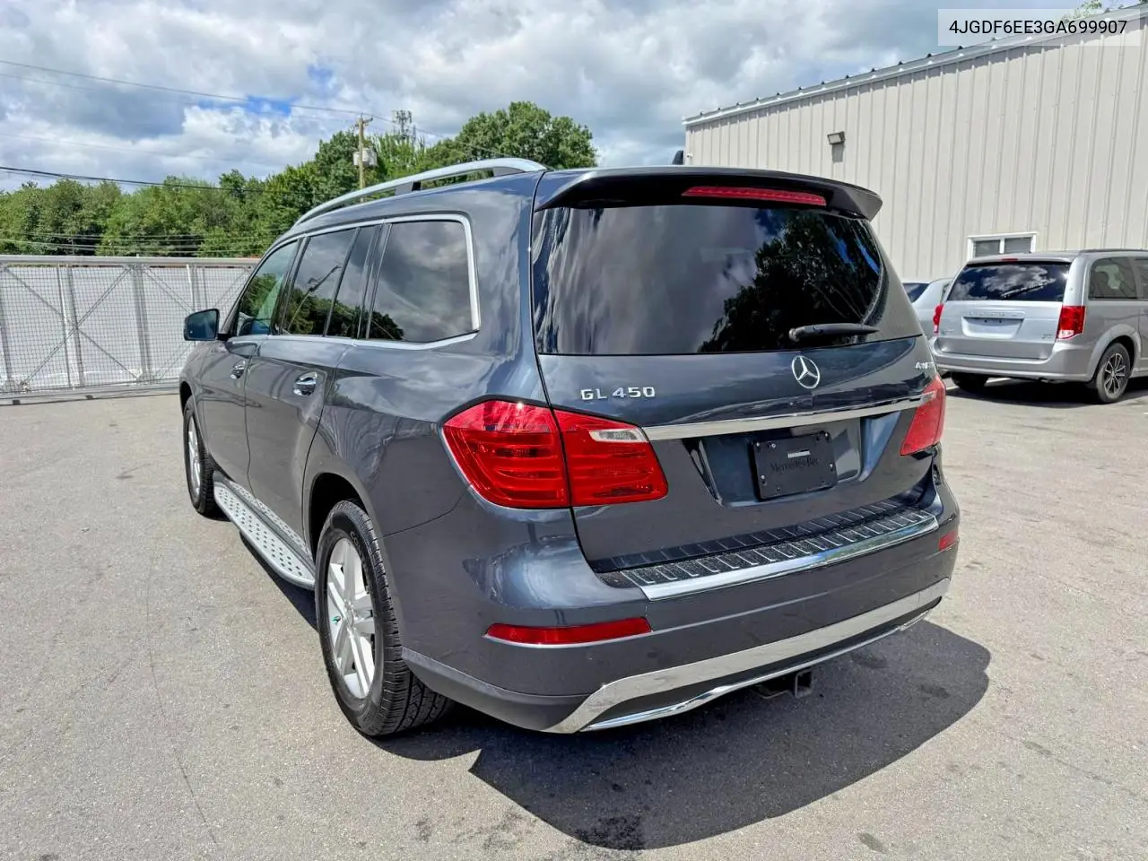 2016 Mercedes-Benz Gl 450 4Matic VIN: 4JGDF6EE3GA699907 Lot: 57746736