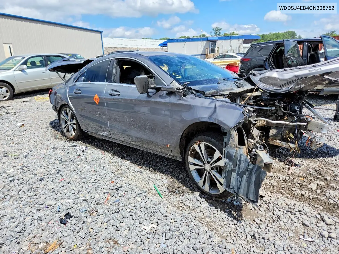 2016 Mercedes-Benz Cla 250 VIN: WDDSJ4EB4GN308752 Lot: 57913726