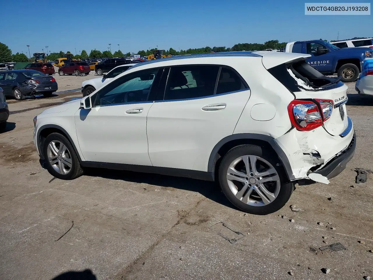 2016 Mercedes-Benz Gla VIN: WDCTG4GB2GJ193208 Lot: 57924496