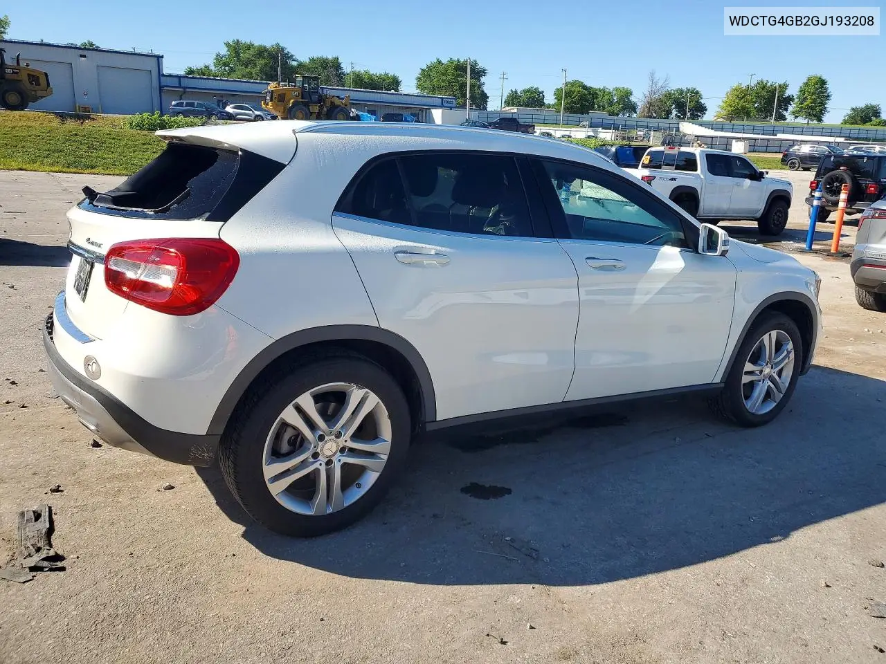 2016 Mercedes-Benz Gla VIN: WDCTG4GB2GJ193208 Lot: 57924496